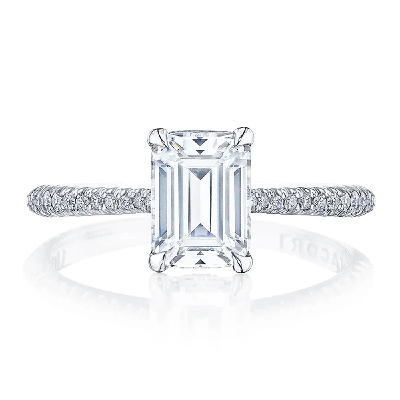 Tacori Founder's Collection Emerald Solitaire Engagement Ring