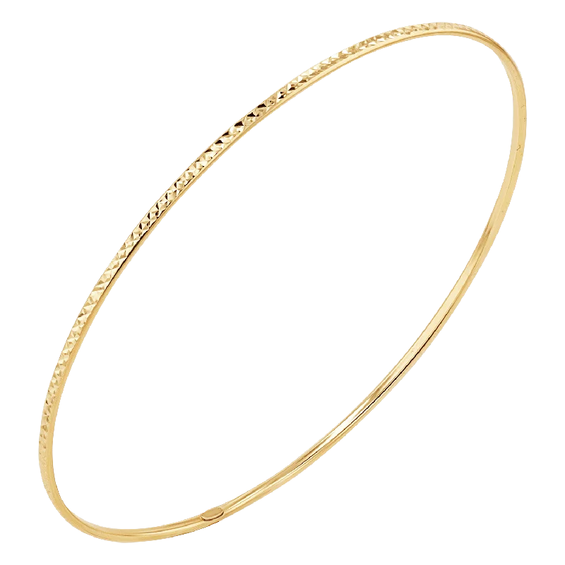 Diamond Cut Wire Bangle