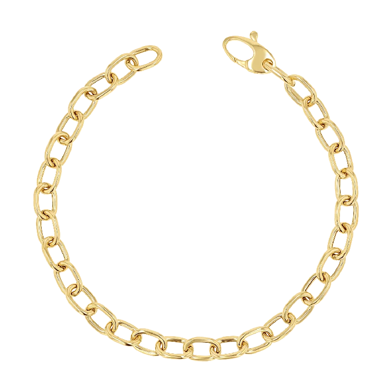 Large Rolo Chain Bracelet