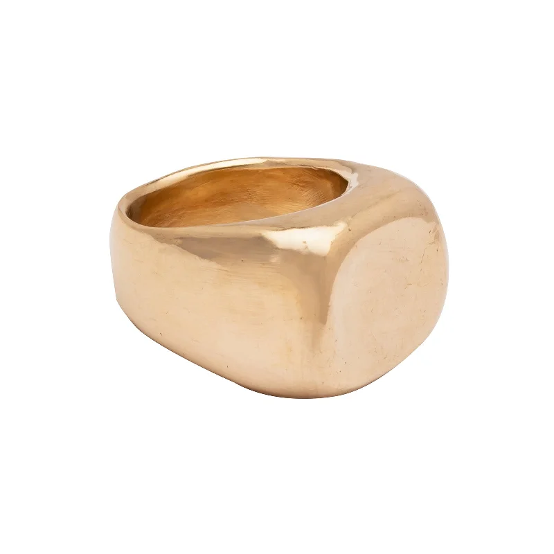 Large Concave Ring - Gold