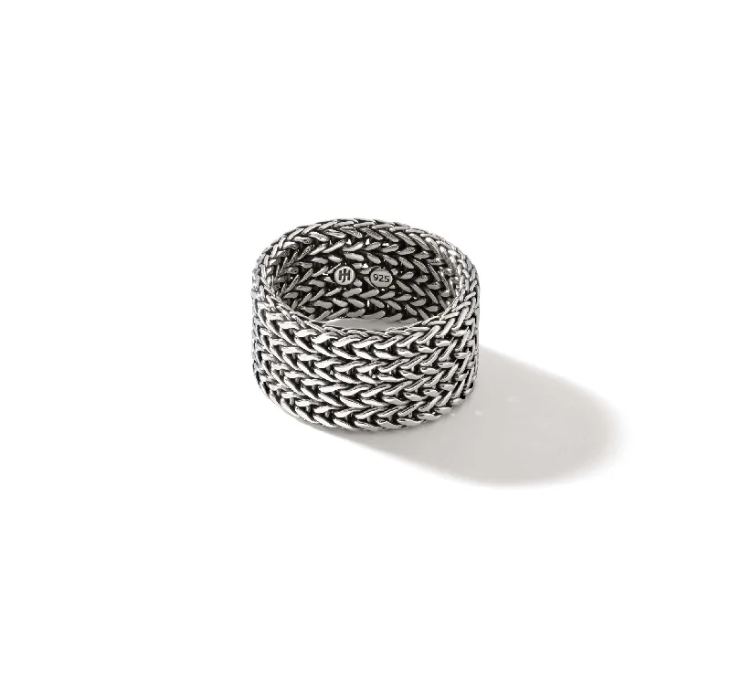 John Hardy Classic Chain Sterling Silver Band, 12mm