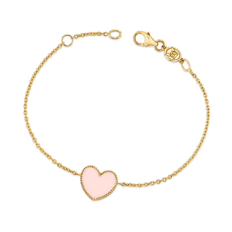 Enamel Heart Bracelet