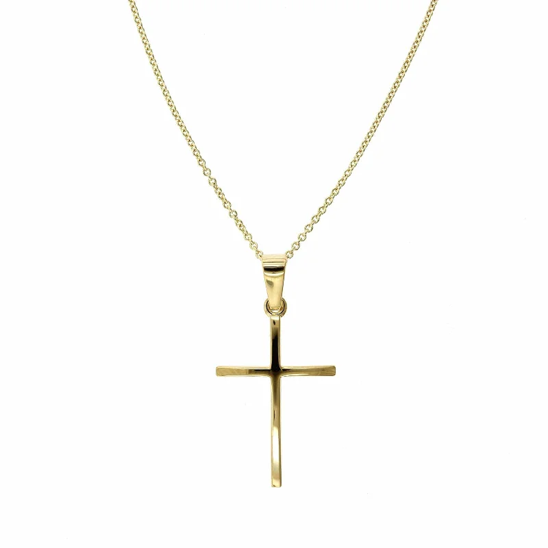 14K Yellow Gold Cross Pendant