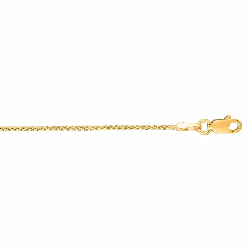 14K Yellow Gold Wheat Chain